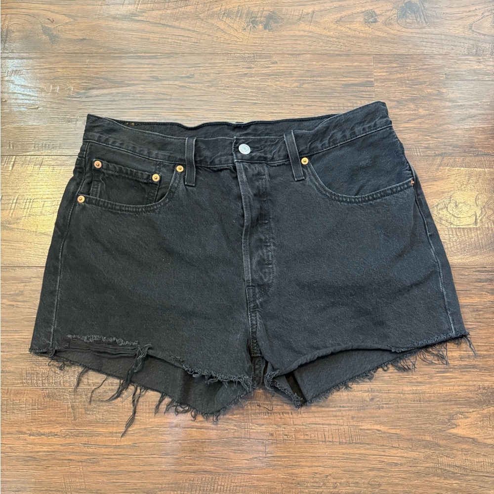 Levi's Black Jean Shorts for Women